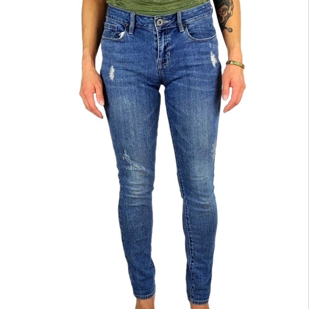Bullhead Denim Low Rise Skinny Size 7x30 Blue